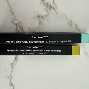 MAC Dare Hue Brow Pencil and Pro Longwear Colour Stick
